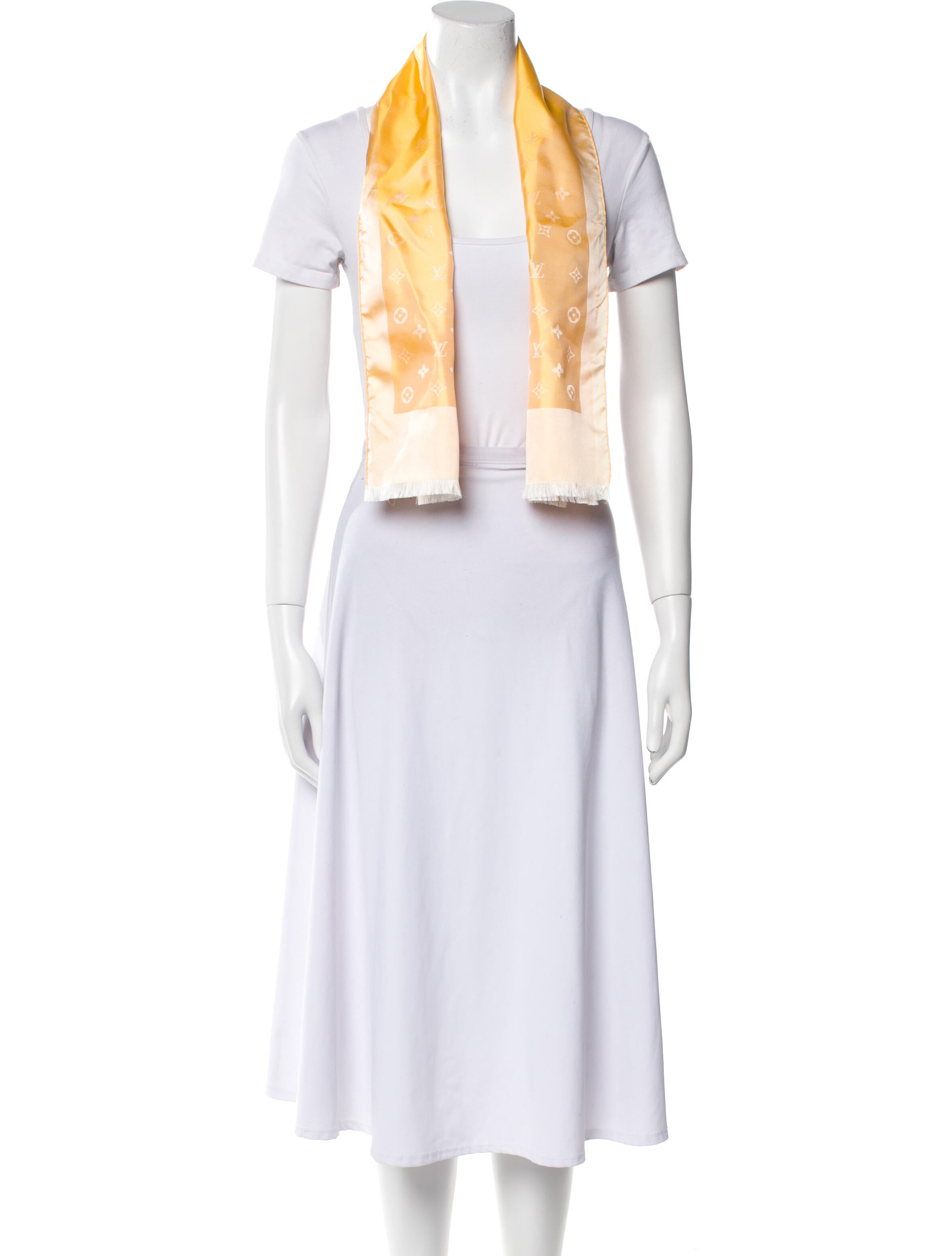 Louis Vuitton Silk LV Monogram Scarf